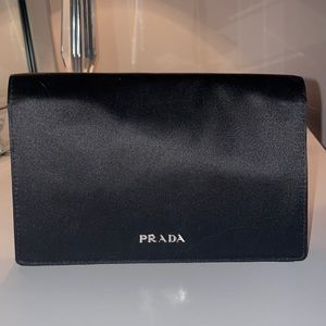 Prada Embellished Raso Flap Clutch